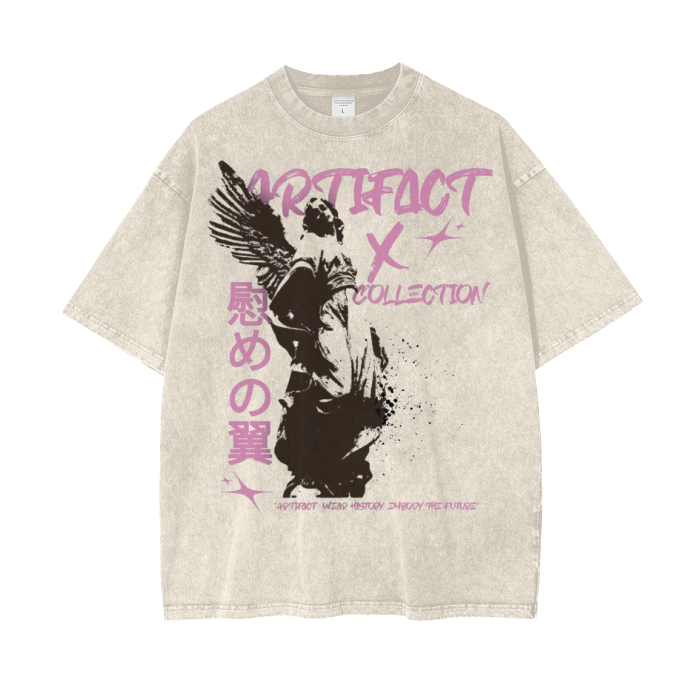Artifact "Angel Collection" Acid Wash Oversize T-Shirt