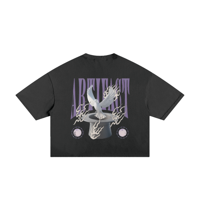 Artifact "Magic Hat" Frayed Cropped Tee