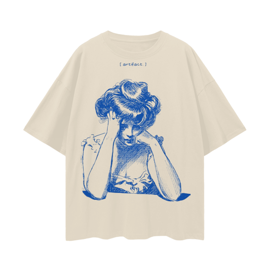 Artifact "Confused Thought" Oversize Deep Drop Shoulder Tee